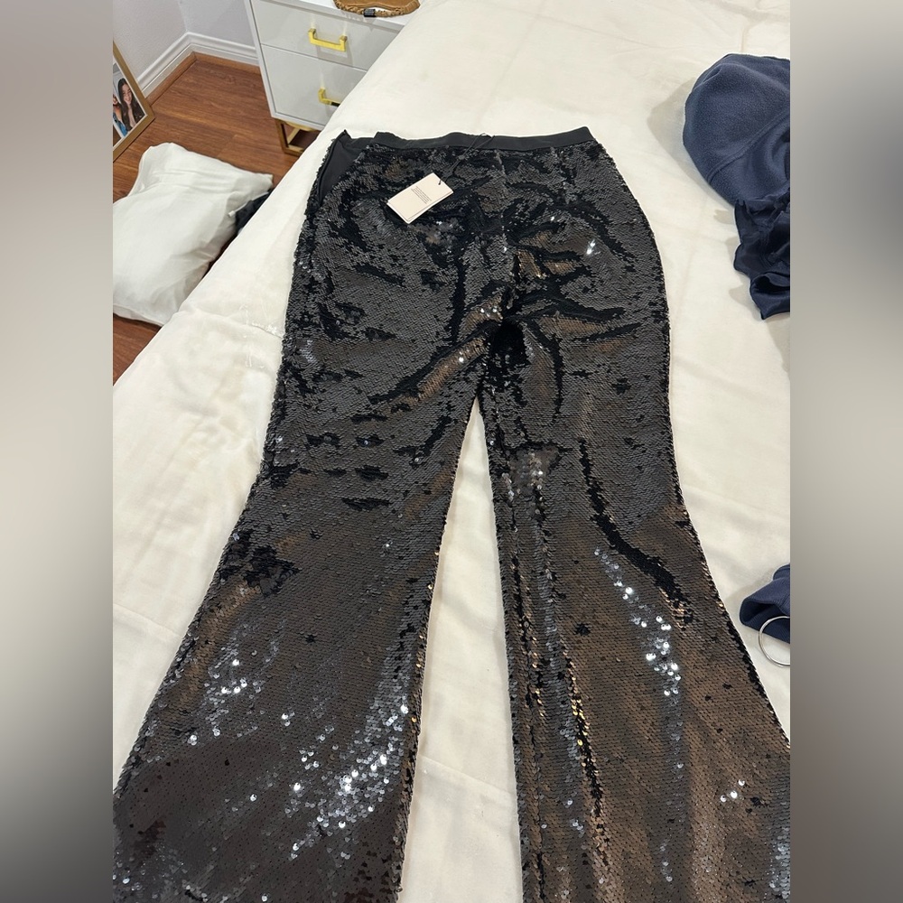 NWT cinq a sept sequin pants